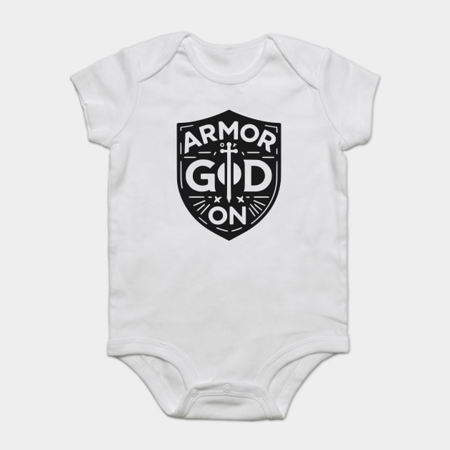 Armor of God On Baby Bodysuit by Frank Ring